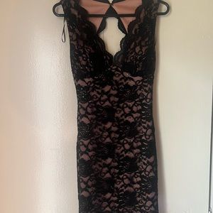 Beautiful black evening cocktail dress